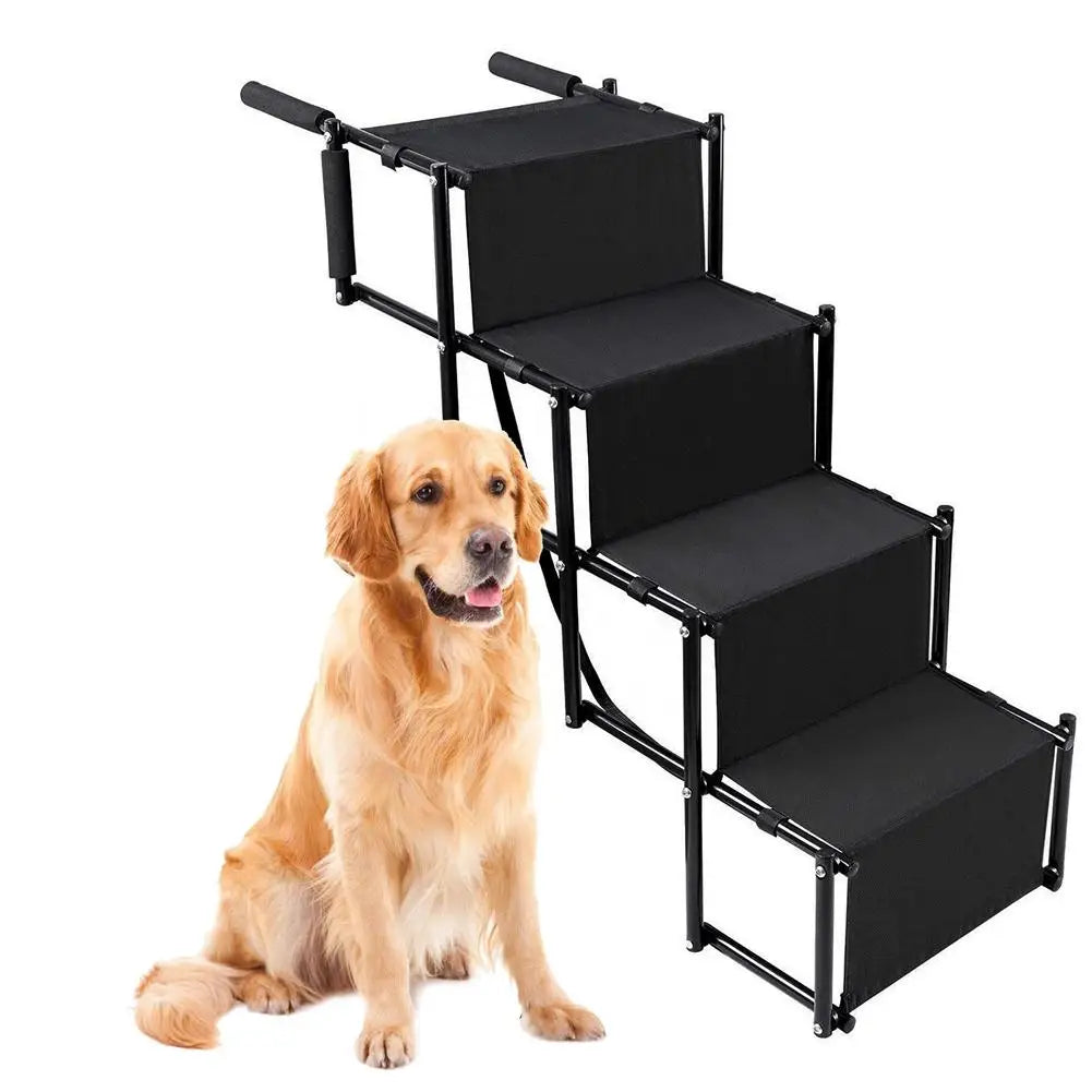 Car Dog Steps Pet Stairs Dog Ramp Folding Pet Ladder Dog Stairs for High Beds Trucks Cars and SUV droshipping