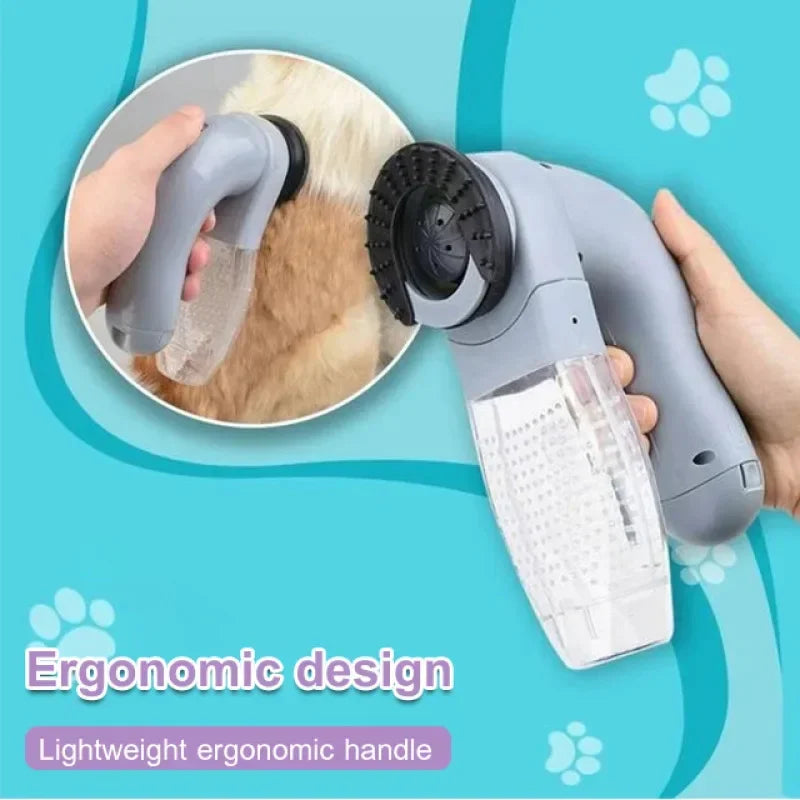 Portable Electric Cat and Dog Hair Vacuum Massage Clean Dual Purpose Pet Vacuum Cleaner Dog Hair Catcher Buster Dog Grooming