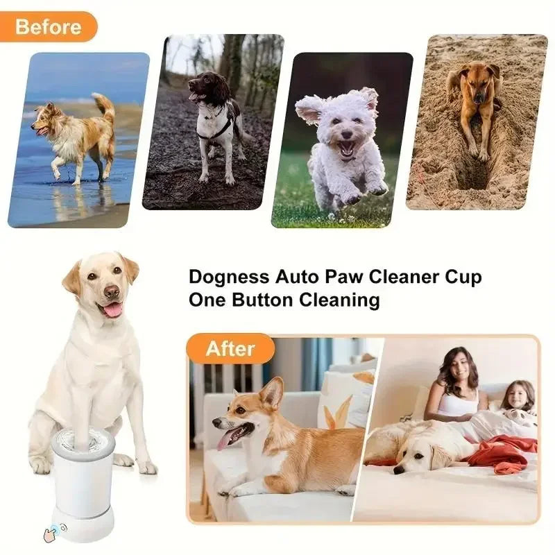 Pet Feet Washer Electrical Pet Paw Cleaner Automatic Pet Foot Cleaning Cup Portable Quick Low Noise Cat Dog Paw Cleaner