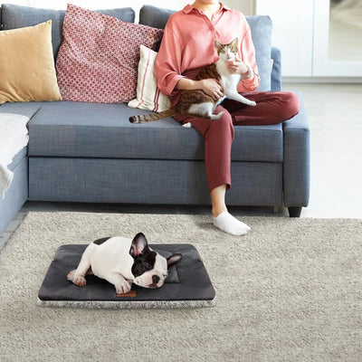 3 in1 Cat Sleeping Bed Small Dog Bed Two Sided Self Warming Summer Cool Pet Beds Heating Dog Mat Pet Pad Soft Cozy Crate